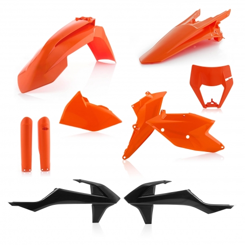 KIT PLÁSTICOS COMPLETO ACERBIS KTM EXC / EXC-F 2017 - 2019 COR ORIGINAL